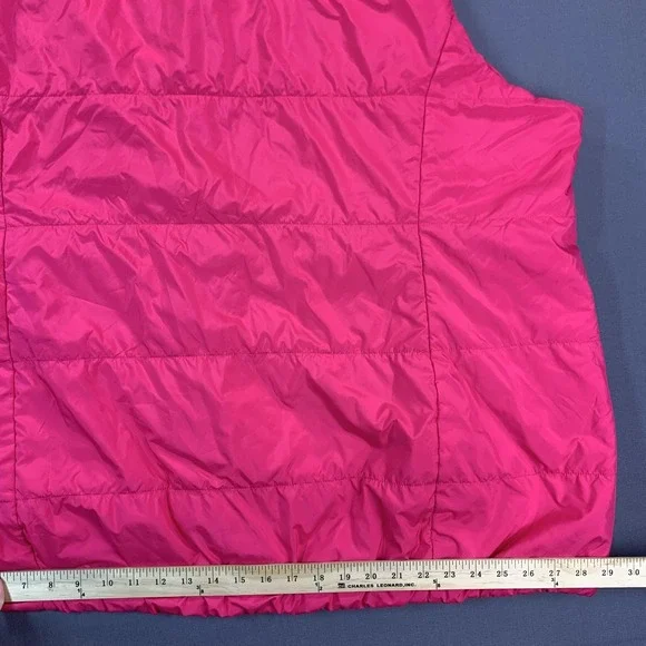 Torrid Vest Womens 4 Pink Hooded Quilted Puffer Full Zip Pockets Warm Insulated - Picture 13 of 14